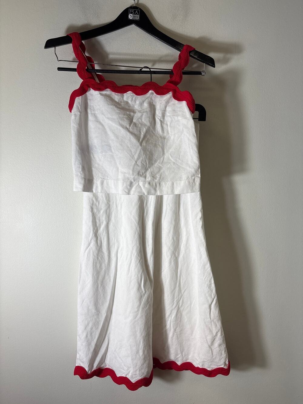 NWT MNG Red Ric Rac Trimmed Top and Skirt Set Sz S